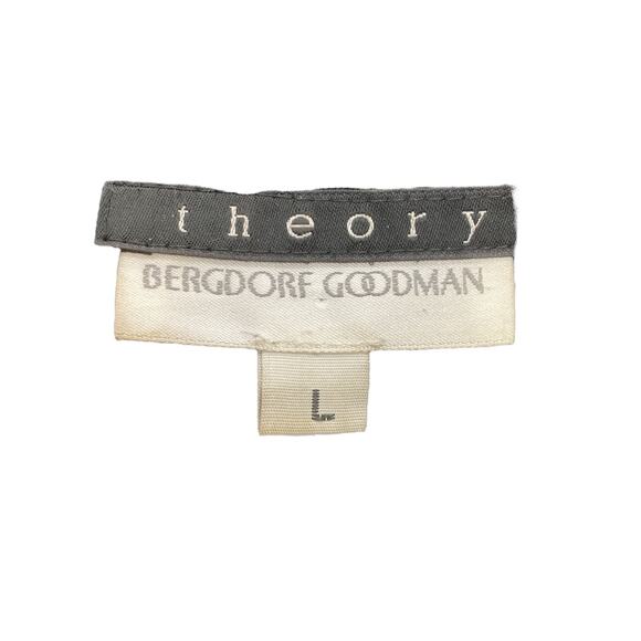 Theory Blazer Women’s Size L Long Polyester Wool Blend Made In USA Classic Black - Picture 6 of 6